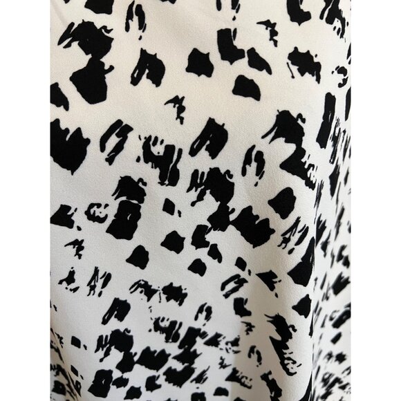 NEW Melloday Knit Blouse White Black Blouse Long Sleeve Shirt Top Stretchy 2X - Picture 4 of 10